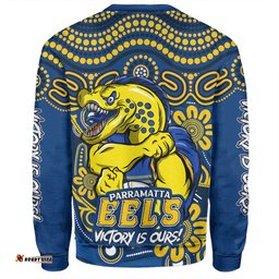 Amazing Aussie Parramatta Eels Aboriginal Inspired Tough Fan Rugby For Life Sweatshirt