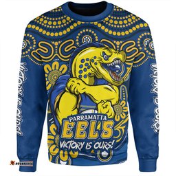 Amazing Aussie Parramatta Eels Aboriginal Inspired Tough Fan Rugby For Life Sweatshirt