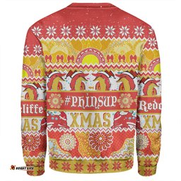 Amazing Aussie Redcliffe Dolphins Christmas Aboriginal Custom Indigenous Knitted Ugly Xmas Style Sweatshirt