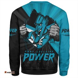 Amazing Aussie Port Adelaide Breaking Through Fan Design Sweatshirt