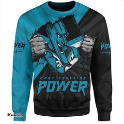 Amazing Aussie Port Adelaide Breaking Through Fan Design Sweatshirt