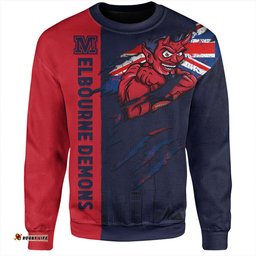 Amazing Aussie Melbourne Burning Passion Of Power Scratch Style Sweatshirt