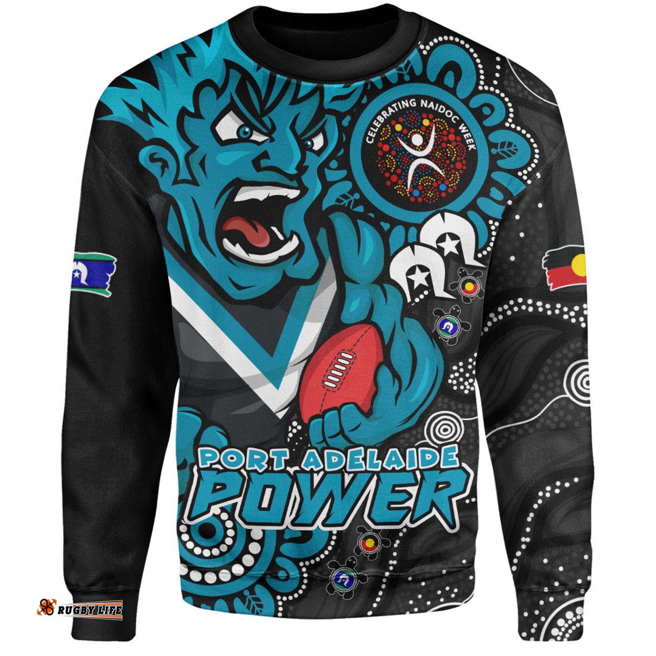 Amazing Aussie Port Adelaide Power Through Generations NAIDOC Edition Sweatshirt