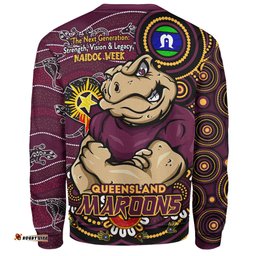 Amazing Aussie Queensland Maroons Spirit Of NAIDOC Series Sweatshirt