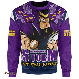 Amazing Aussie Melbourne Storm Final Clash Battle Edition Sweatshirt