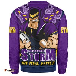 Amazing Aussie Melbourne Storm Final Clash Battle Edition Sweatshirt