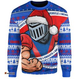 Amazing Aussie Newcastle Knights Ugly Knit Style For Christmas Game Fans Sweatshirt
