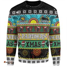 Amazing Aussie Penrith Panthers Christmas Aboriginal Custom Indigenous Knitted Ugly Xmas Style Sweatshirt