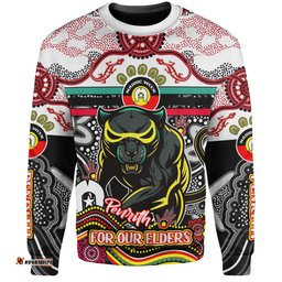 Amazing Aussie Penrith Panthers Naidoc Week Custom For Our Elders Home Jersey Sweatshirt