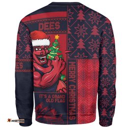 Amazing Aussie Melbourne Merry Christmas Knit Style Festive Spirit Sweatshirt