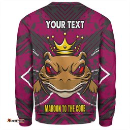 Amazing Aussie Cane Toads Sport Custom Marron To The Core Sweatshirt