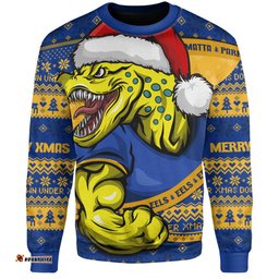 Amazing Aussie Parramatta Eels Ugly Knit Style For Christmas Game Fans Sweatshirt
