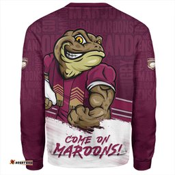 Amazing Aussie Queensland Maroons QLD Maroons Word Cloud Style Sweatshirt