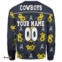 Amazing Aussie North Queensland Cowboys Custom North Queensland Cowboys With Maori Patterns Sweatshirt