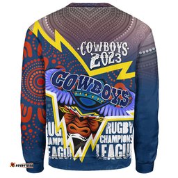 Amazing Aussie North Queensland Cowboys Custom Super North Queensland Cowboys Cows Indigenous Aboriginal Inspired Sweatshirt
