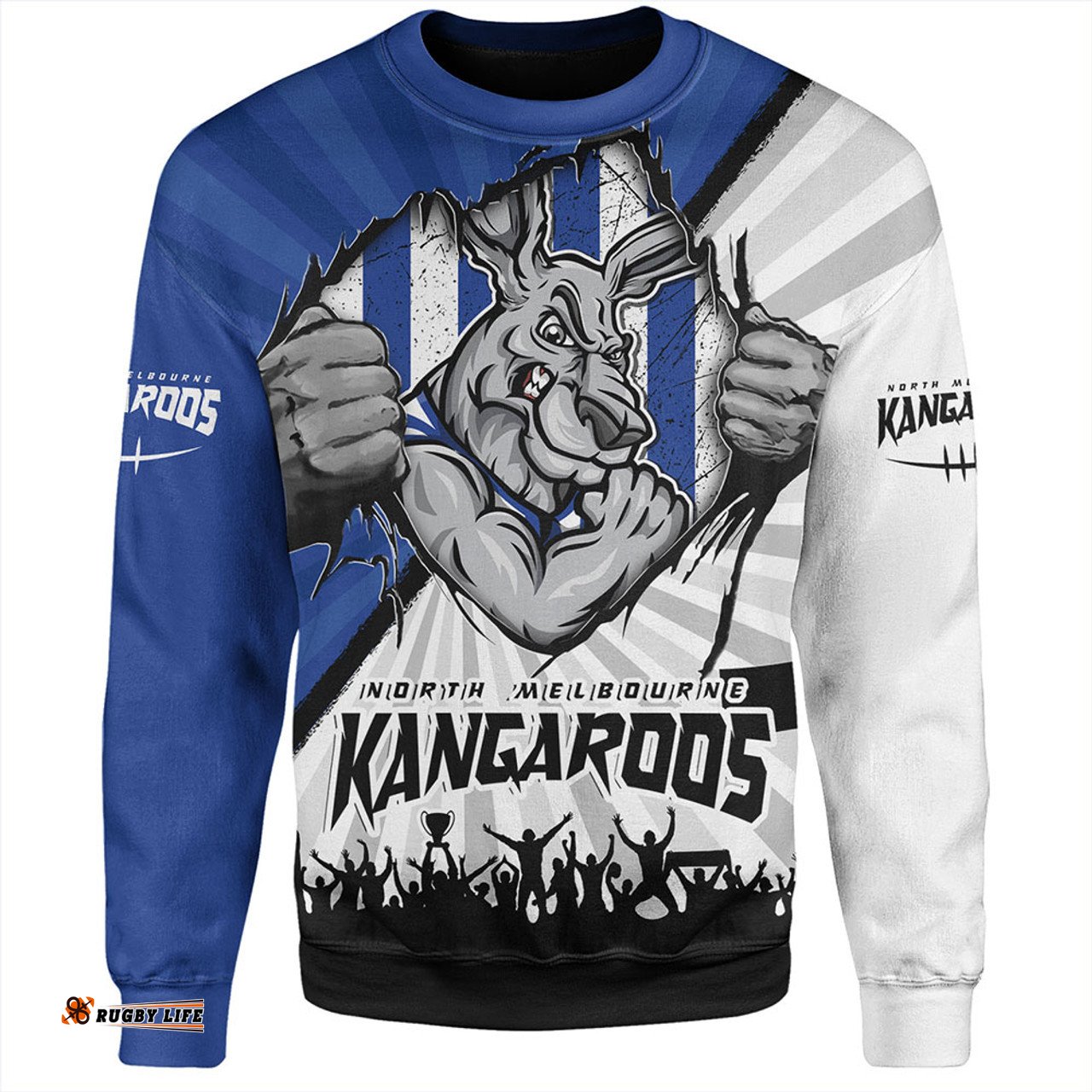 Amazing Aussie North Melbourne Breaking Through Fan Design Sweatshirt