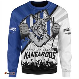 Amazing Aussie North Melbourne Breaking Through Fan Design Sweatshirt
