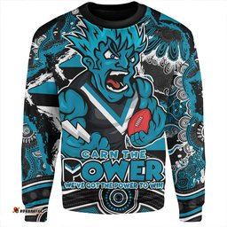 Amazing Aussie Port Adelaide Blazing Spirit Of Victory Sweatshirt
