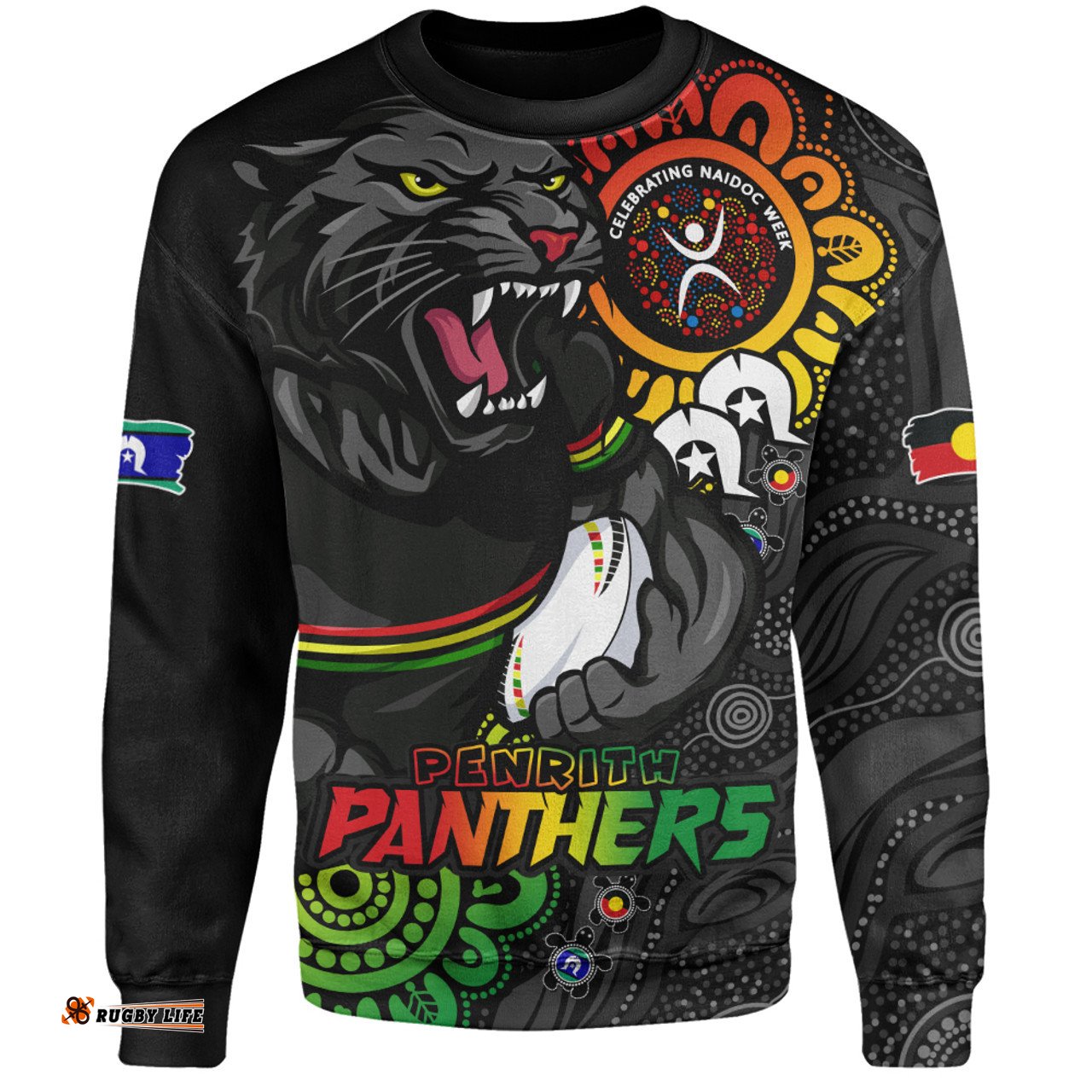 Amazing Aussie Penrith Panthers Power Through Generations NAIDOC Edition Sweatshirt