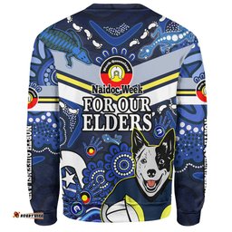 Amazing Aussie North Queensland Cowboys Naidoc Custom For Our Elders Home Jersey Sweatshirt