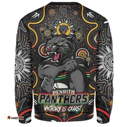 Amazing Aussie Penrith Panthers Aboriginal Pattern Inspired Victory Is Ours Sweatshirt