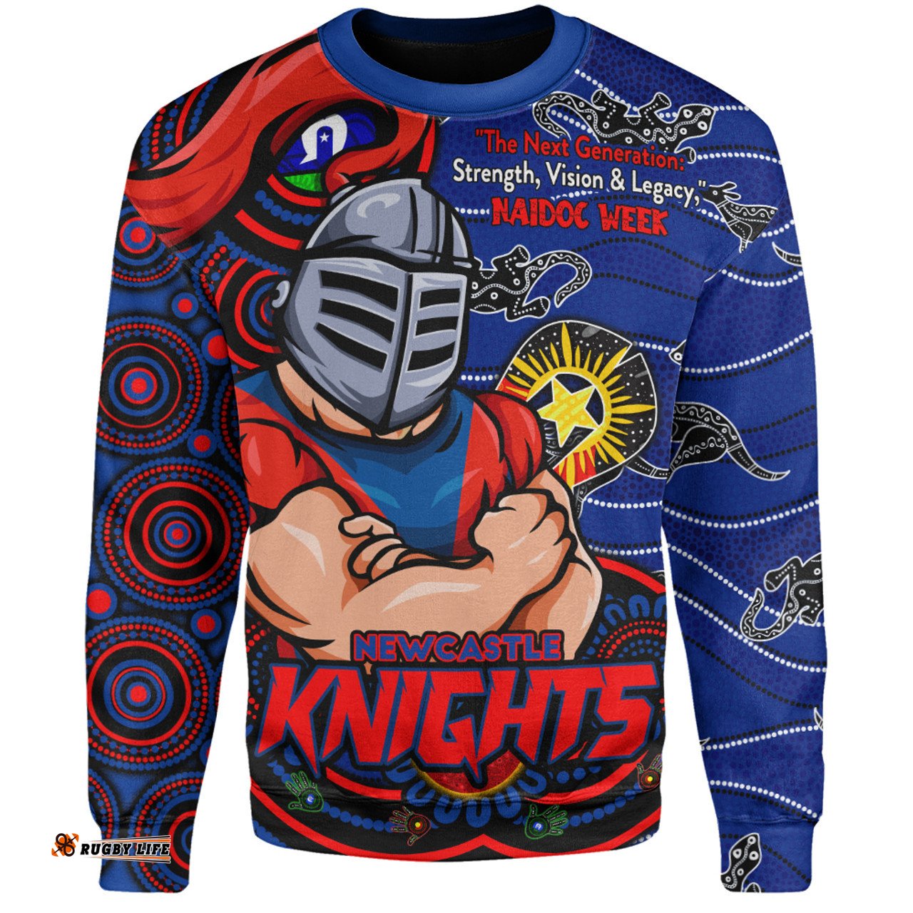Amazing Aussie Newcastle Knights Spirit Of NAIDOC Series Sweatshirt