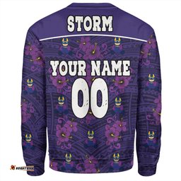 Amazing Aussie Melbourne Storm With Maori Pattern Sweatshirt