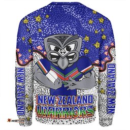 Amazing Aussie New Zealand Warriors Custom Team With Dot And Star Patterns For Tough Fan Sweatshirt