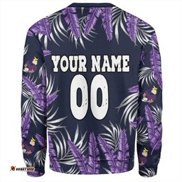 Amazing Aussie Melbourne Storm Custom Tropical Patterns Melbourne Storm Sweatshirt