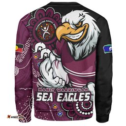 Amazing Aussie Manly Warringah Sea Eagles Power Through Generations NAIDOC Edition Sweatshirt