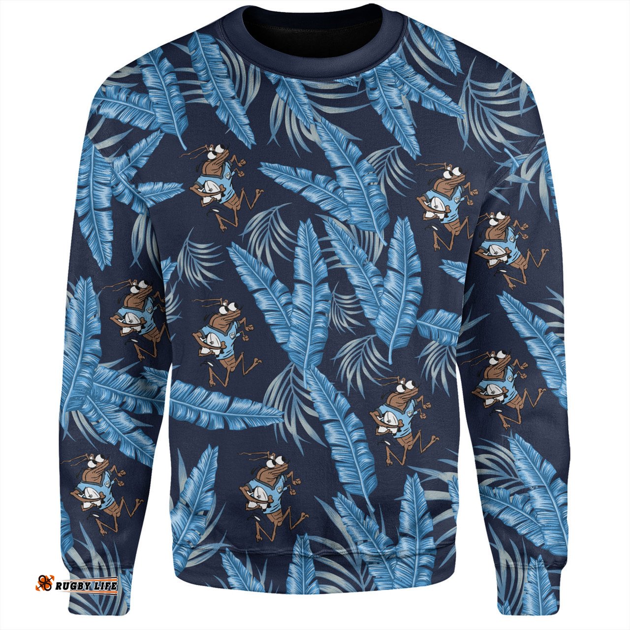 Amazing Aussie Cockroach Custom Tropical Patterns NSW Sweatshirt