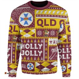 Amazing Aussie Queensland Christmas Holly Jolly Chrissie Sweatshirt