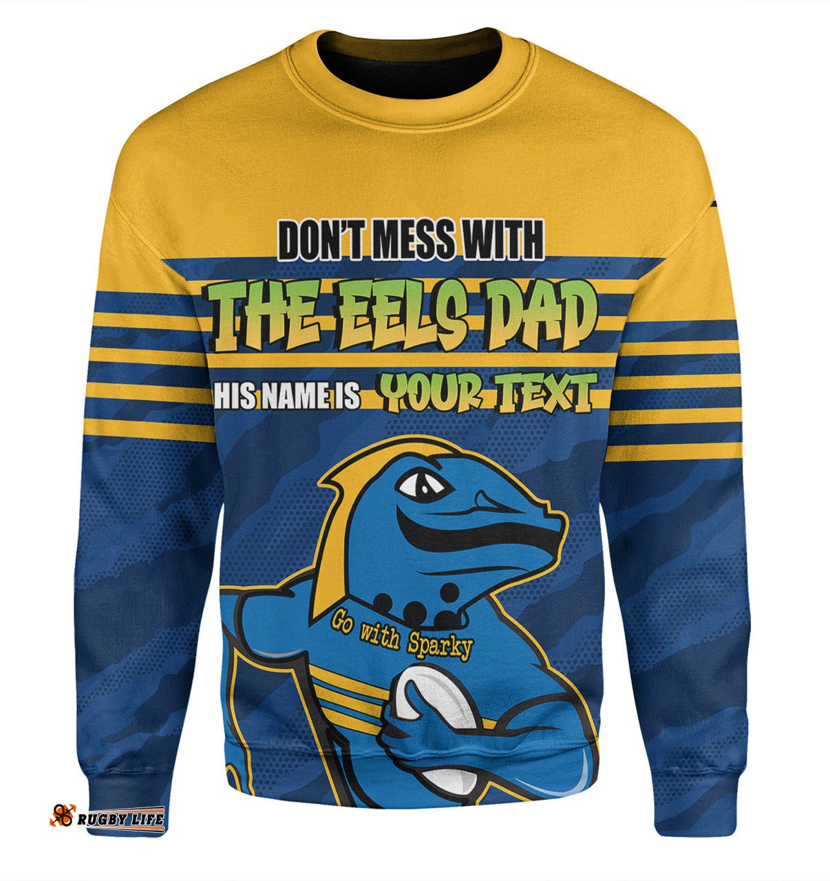 Amazing Aussie Parramatta Eels Father's Day Screaming Dad and Crazy Fan Sweatshirt