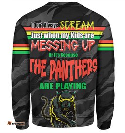Amazing Aussie Penrith Panthers Mother's Day Screaming Mom and Crazy Fan Sweatshirt