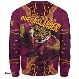 Amazing Aussie Queensland Maroons Maroon Venom QLD Strikeforce Sweatshirt