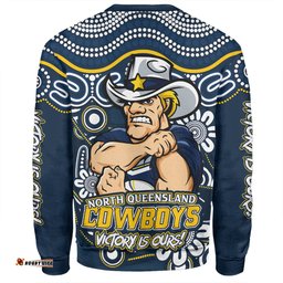Amazing Aussie North Queensland Cowboys Aboriginal Inspired Tough Fan Rugby For Life Sweatshirt