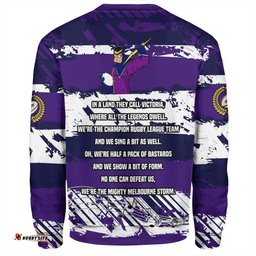 Amazing Aussie Melbourne Storm Theme Song Inspired Sweatshirt
