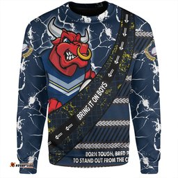 Amazing Aussie North Queensland Cowboys Theme Song For Rugby With Sporty Style Sweatshirt