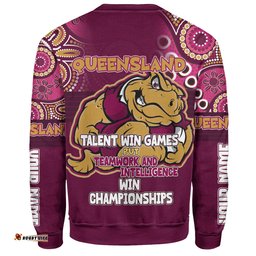 Amazing Aussie Cane Toads Sport Custom Talent Win Games But Teamwork And Intelligence Win Championships With Aboriginal Style Sweatshirt