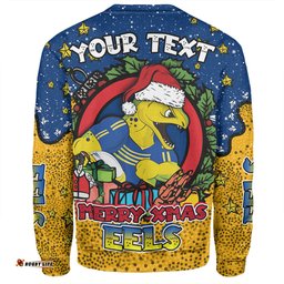 Amazing Aussie Parramatta Eels Christmas Custom Merry Christmas Our Beloved Team With Aboriginal Dot Art Pattern Sweatshirt