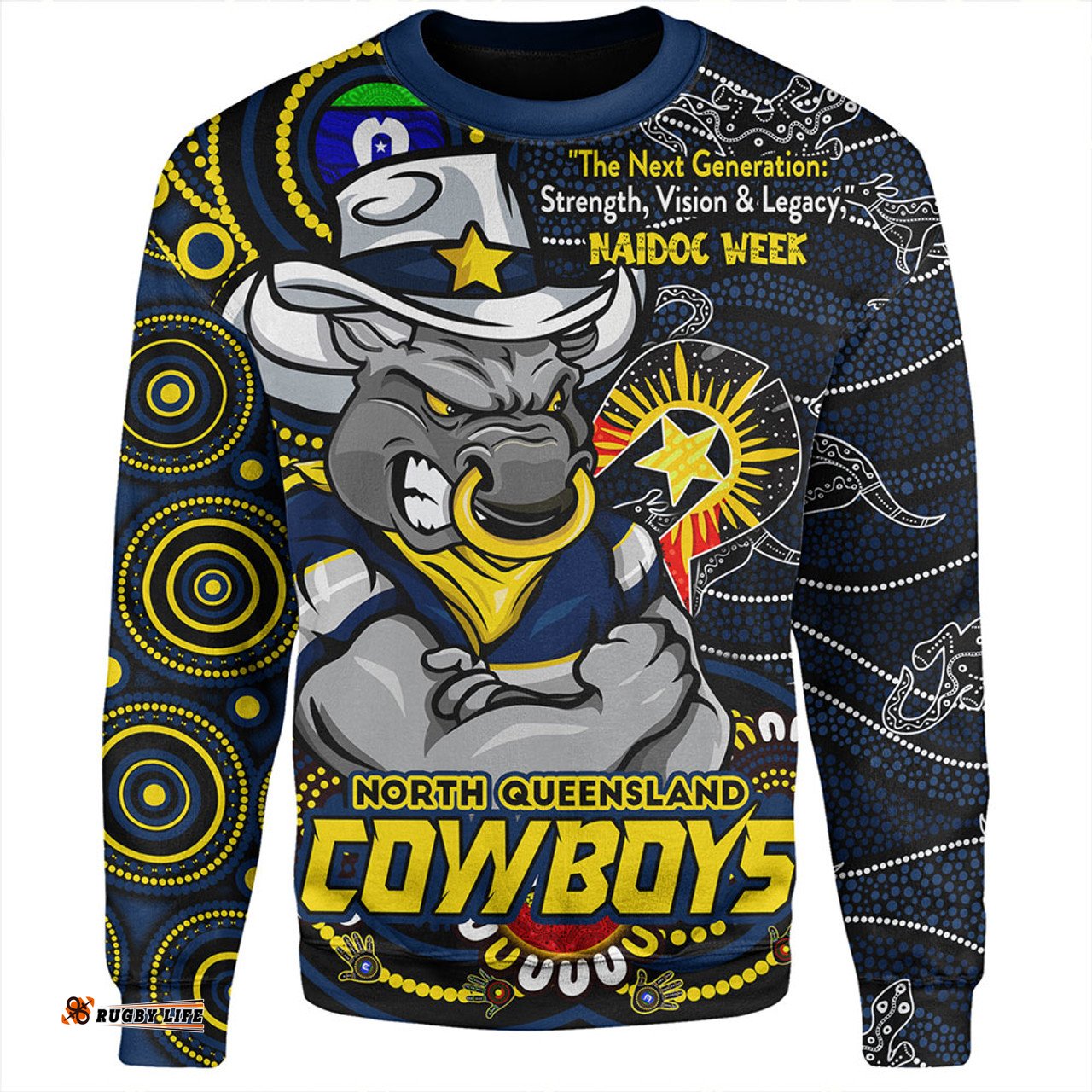 Amazing Aussie North Queensland Cowboys Spirit Of NAIDOC Series Sweatshirt