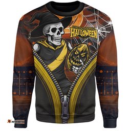 Amazing Aussie Richmond Halloween Night Reaper Zipper Sweatshirt