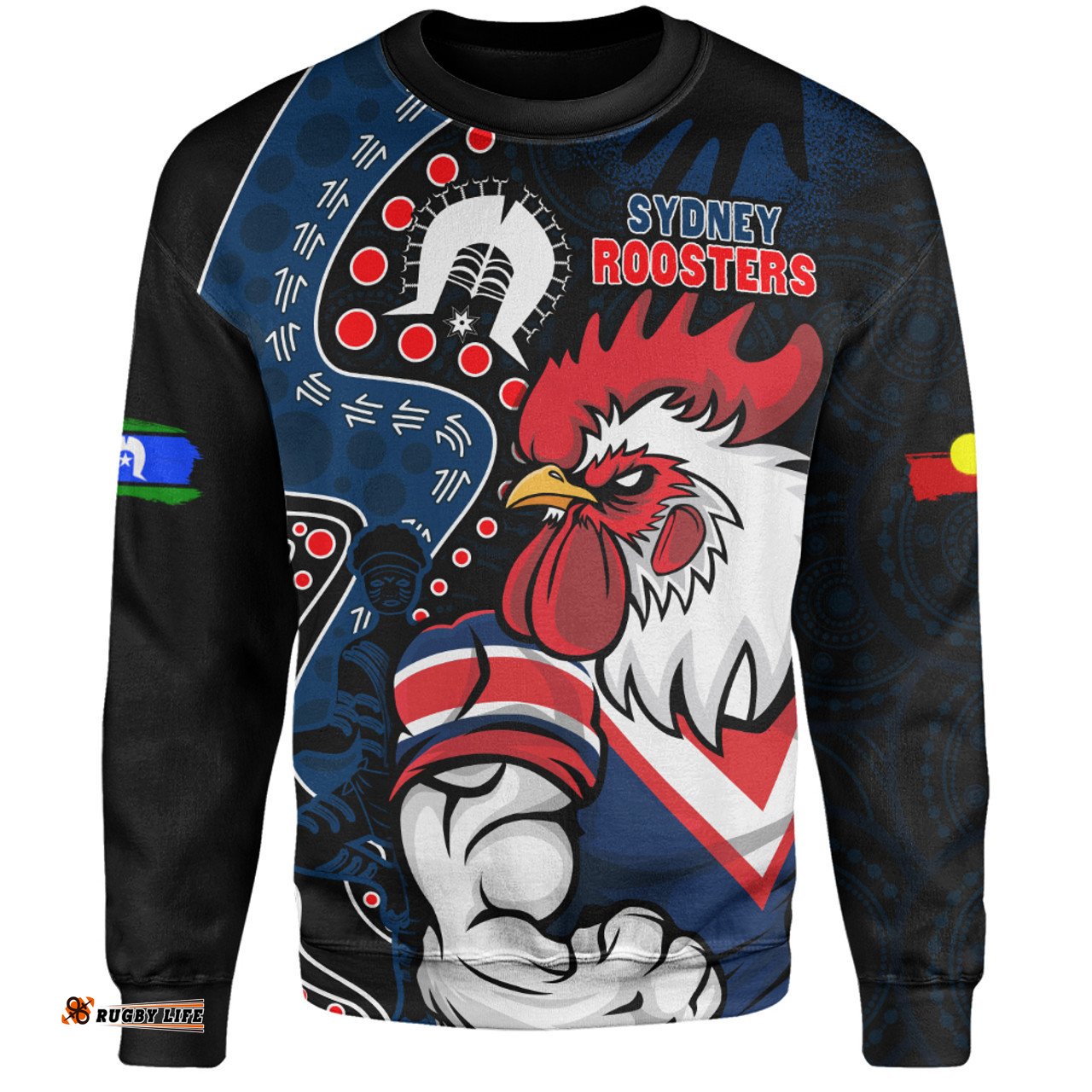 Amazing Aussie Sydney Roosters NAIDOC Indigenous Warrior Spirit Sweatshirt