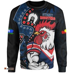 Amazing Aussie Sydney Roosters NAIDOC Indigenous Warrior Spirit Sweatshirt