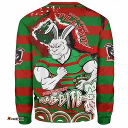 Amazing Aussie South Sydney Rabbitohs Custom Super Bunnies Aboriginal Inspired Sweatshirt