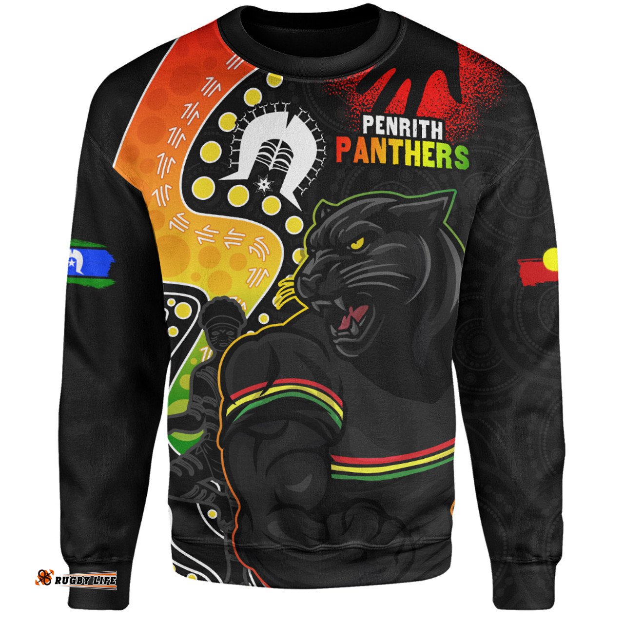 Amazing Aussie Penrith Panthers NAIDOC Indigenous Warrior Spirit Sweatshirt