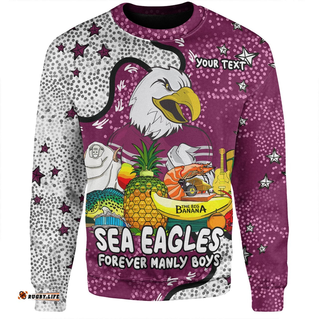 Amazing Aussie Manly Warringah Sea Eagles Australian Big Things Sweatshirt
