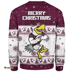 Amazing Aussie Manly Warringah Sea Eagles Christmas Custom Special Ugly Christmas Sweatshirt