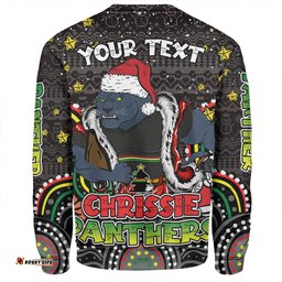 Amazing Aussie Penrith Panthers Christmas Custom Christmas Knit Patterns Vintage Jersey Ugly Sweatshirt