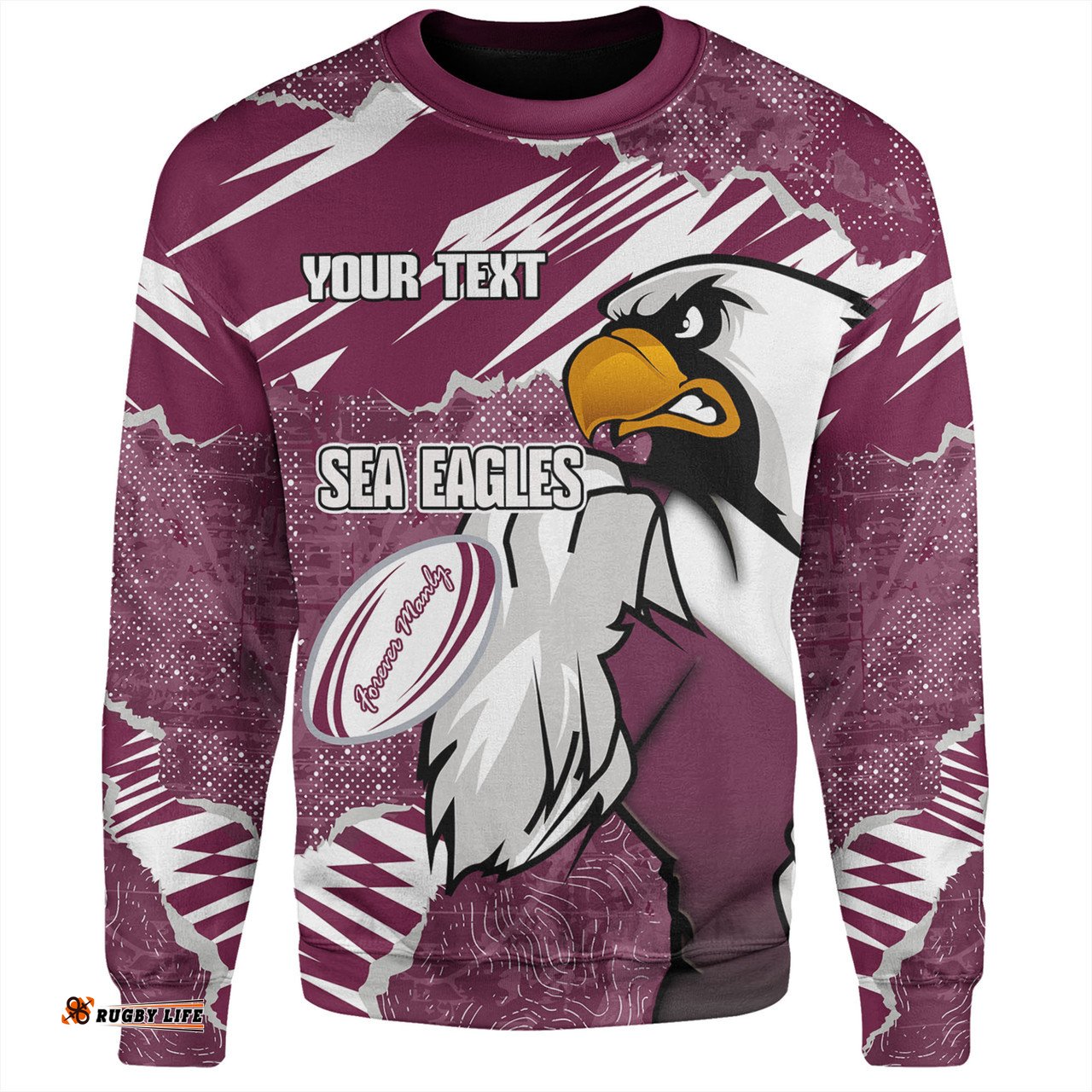 Amazing Aussie Manly Warringah Sea Eagles Theme Song Sweatshirt